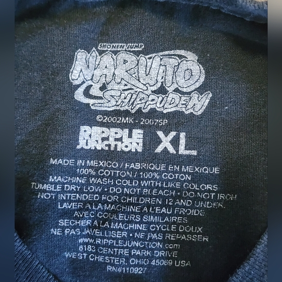NARUTO SHIPPUDEN T Shirt Ripple Junction Shonen Jump Anime, XL - Picture 4 of 4
